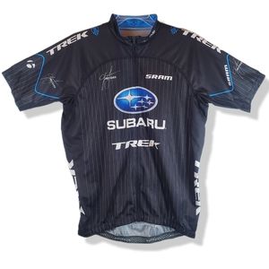 Bontrager Trek Subaru Gary Fisher Replica Cycling Race Jersey Top Size XL Mens